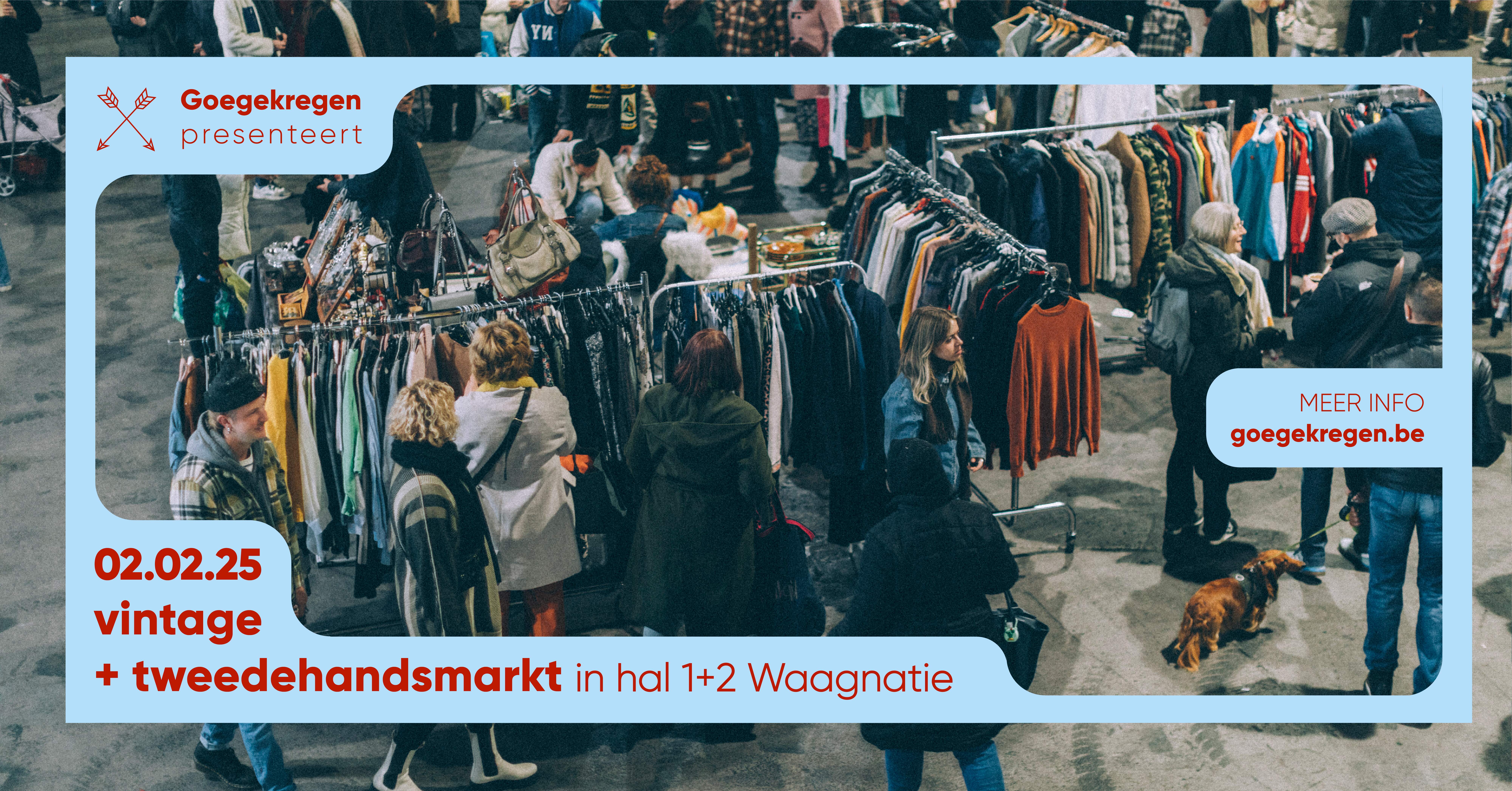 02.02 Vintage + tweedehandsmarkt in de Waagnatie
