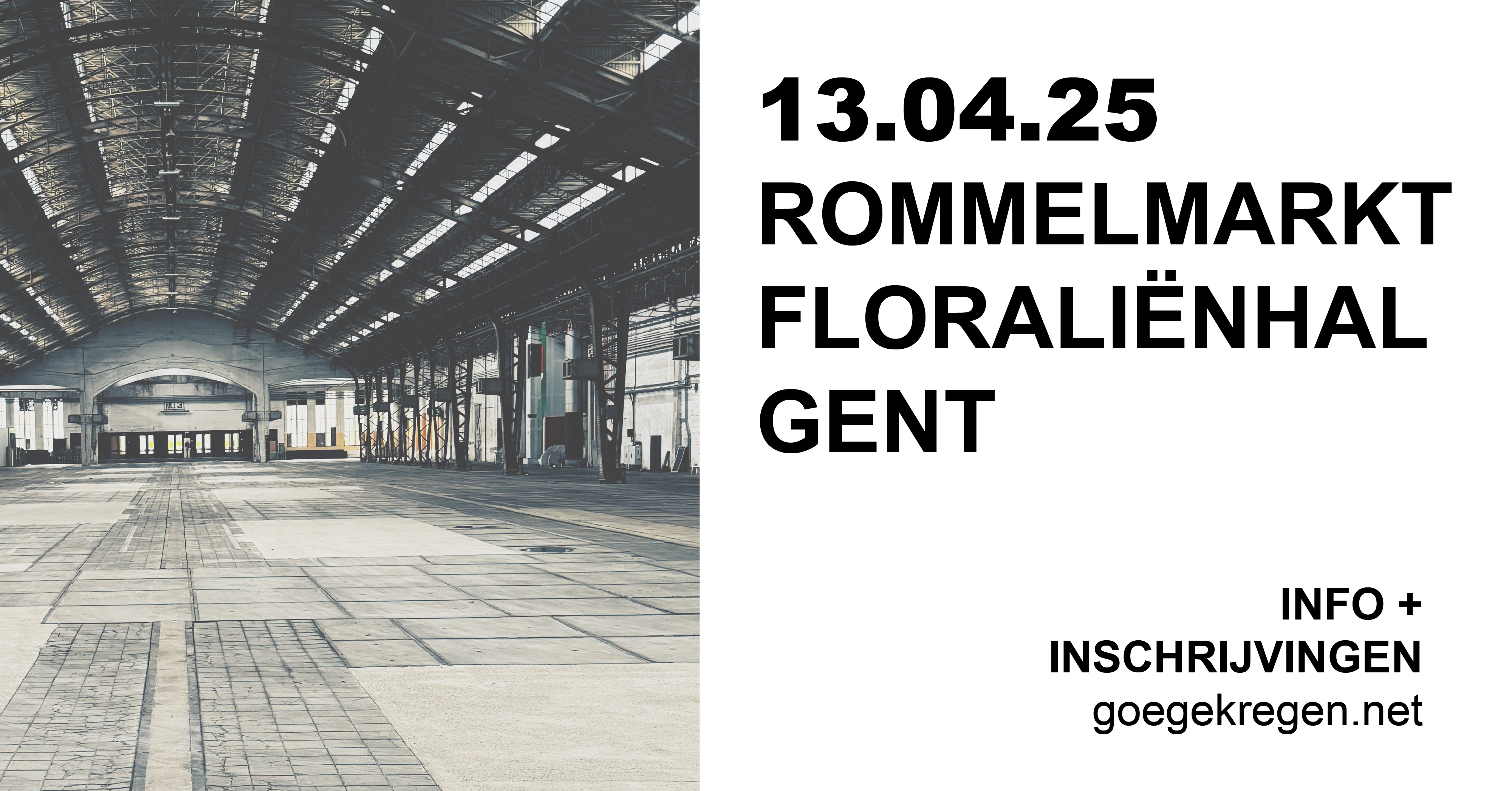 13.04 Rommelmarkt in de Floraliënhal, Gent