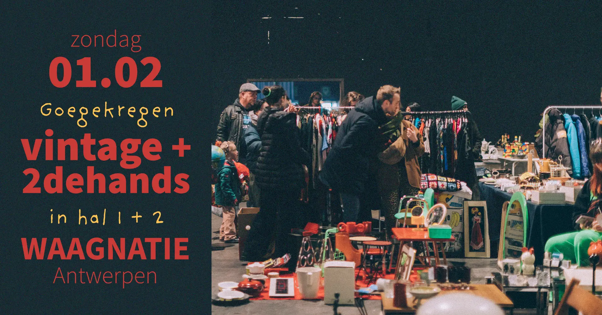 01.02   Vintage + tweedehandsmarkt in de Waagnatie