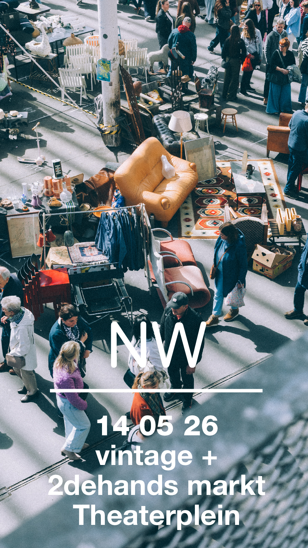14.05   Vintage + tweedehands markt Theaterplein